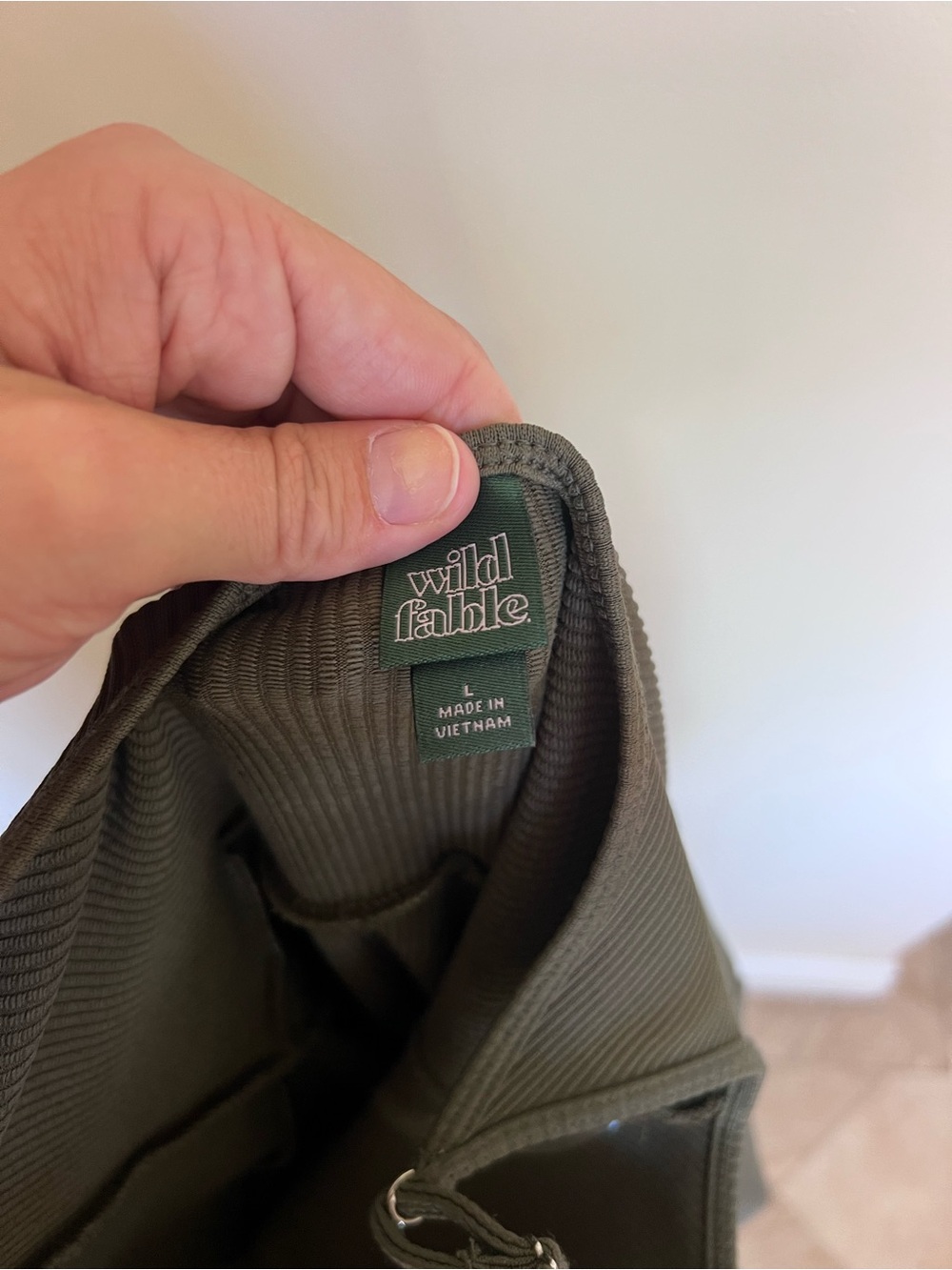 Green Ribbed Jumpsuit - Picture 4 of 5